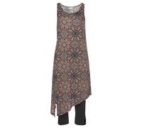 BEACHTIME Longtop Damen braun-bedruckt, schwarz Gr.52/54