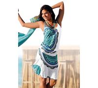 Beachtime mit Alloverprint und verstellbaren Trägern, Sommerkleid, Jerseykleid (798087-44) blau, bedruckt