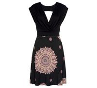 BEACHTIME Sommerkleid Damen schwarz-bedruckt Gr.34