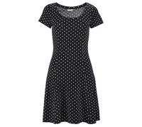 Sommerkleid BEACHTIME Gr. 38, N-Gr, schwarz-weiß (schwarz, weiß, gepunktet) Damen Kleider (389215-38) schwarz, weiß, gepunktet