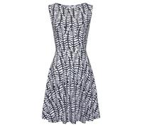 BEACHTIME Strandkleid Damen dunkelblau-weiß-bedruckt Gr.46