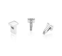 Bead - Silber - Charm letter T