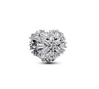 Bead - Silber - Funkelndes Herz Charm