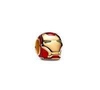 Bead - vergoldet - Marvel Iron Man Helm Charm