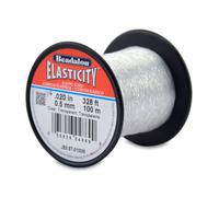 Beadalon Elasticity Stretch Cord 0,5 mm / .020 in Klar 100 m / 328 ft