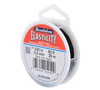 Elastizität 0,5 mm schwarz elastische Schnur (25 Meter)