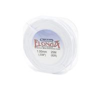 Beadalon Elonga Stretchschnur, Polypropylen Nylon, Weiss/opulenter Garten, 1mm, 25-Meter