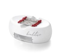 Beaditive Magnetisches Nadelkissen mit Schublade - Starker Magnet Pin Halter Kissen zum Nähen - 50 Glaskopf-Quiltnadeln im Lieferumfang enthalten - Schicker Nadelkissen-Caddy für Nähnadeln,