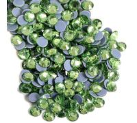 Beadsland 1440 Stück Hellgrün Hotfix Strasssteine, Hitzefix Strasssteine zum Basteln, Hotfix Kristall Runde Edelsteine, Hellgrün (SS16/3.8-4.0mm)