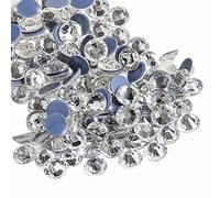 Beadsland 1440 Stück Hotfix Strasssteine, Hitzefix Strasssteine zum Basteln, Hotfix Kristall Runde Edelsteine, Kristall Weiss (SS20/4.6-4.8mm)