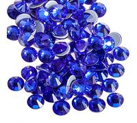 Beadsland 1440 Stück Saphirblau Hotfix Strasssteine, Hitzefix Strasssteine zum Basteln, Hotfix Kristall Runde Edelsteine, Saphirblau (SS16/3.8-4.0mm)