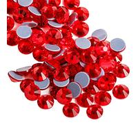 Beadsland Hotfix Strasssteine, 1440 Stück Flatback Kristall Strasssteine für Bastelarbeiten, Kleidung, DIY-Dekorationen, Light Siam, SS12, 3.0-3.2 mm