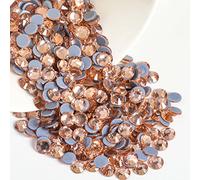 Beadsland Hotfix Strasssteine, 1440 Stück Flatback Kristall Strasssteine zum Basteln, Kleidung, Basteln, Dekorationen, Champagner, SS12, 3.0-3.2 mm