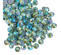 Beadsland Hotfix Strasssteine, 1440 Stück Flatback Kristall Strasssteine zum Basteln, Kleidung, Basteln, Dekorationen, Peridot AB, SS12, 3.0-3.2 mm