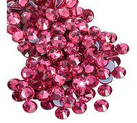 Beadsland Hotfix Strasssteine, 2880 Stück Flache Rose Rückseite Kristall Strasssteine zum Basteln Kleidung Basteln Dekoration,Rose,SS10,2.7-2.9mm