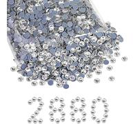 Beadsland Hotfix Strasssteine Bulk,Kristall Weiss,SS30/2880pcs,6.3-6.5mm