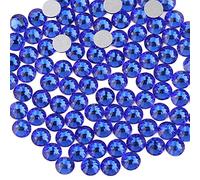 Beadsland Strasssteine,1440 Stücke Nagel Strasssteine in Blau mit flachem Rücken zum Basteln und Verzieren,Saphirblau,SS10,2.7-2.9mm