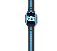 Beafon Digital Smartwatch Rechteckig IPX7 4G SW1 Kids (Schwarz, Blau)