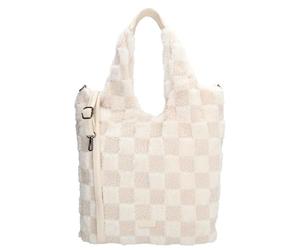 Beagles Hide & Stitches - Echtleder Laptoptasche Damen 15,6 Zoll - Elegante Arbeitstasche und Uni-Tasche mit gepolstertem Laptopfach, Reißverschlussfächern, Vintage Business-Design - Creme