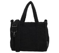 Beagles - Weekender Tasche Damen groß Teddy Reisetasche Handgepäck 40x30x20 weicher Weekender mit Reißverschluss verstellbarem abnehmbarem Schultergurt und Innenfächern - Schwarz
