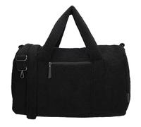 Beagles - Weekender Tasche Damen groß Teddy Reisetasche Handgepäck 40x30x20 weicher Weekender mit Reißverschluss verstellbarem abnehmbarem Schultergurt und Innenfächern - Schwarz