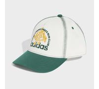 Beanie ADIDAS PERFORMANCE "LITTLE KIDS SNACK RUN GRAPHIC CAP", Jungen, weiß (sanftes weiß, collegiate grün), Obermaterial: 100% Baumwolle, Mützen Beanie, für Kinder, sportlicher Stil, aus Baumwolle (1