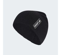 Beanie ADIDAS SPORTSWEAR "ESS LBL BEANIE", Damen, schwarz (schwarz, weiß), Obermaterial: 100% Polyacryl, Mützen Beanie, für Erwachsene, sportlicher Stil, aus Polyacryl (88172010-0) schwarz, weiß