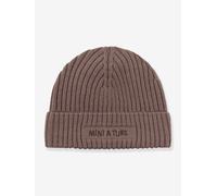 Mini a ture Matboje Fleece Lined beanie. RWS peppercorn plum (4660) 8-10y