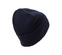 Beanie BOSS ORANGE "Afox", Herren, dunkelblau 404, Rippstrick, Wollmischung, unifarben, Mützen Beanie, mit 3D Logostickerei, unisex (87095442-0) dunkelblau 404