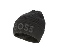 BOSS Mütze aus Woll-Mix mit Logo-Stickerei - Style Afox_R, 50522449 Schwarz ONESI