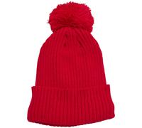 Beanie BRANDIT "Brandit Bobble Hat", Herren, Gr. onesize, rot, Kunstfaser, Mützen Beanie (77628561-0) rot