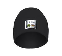 Beanie CHIEMSEE, Herren, schwarz, Kunstfaser, unifarben, Mützen Beanie, - mit Logo Label (45615626-0) schwarz