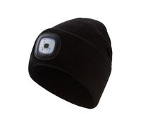 Beanie CHILLOUTS "ChillLight Hat", Jungen, Gr. - (47/55), schwarz, Feinstrick, Materialmix, Mützen Beanie, Mütze mit integriertem Licht (75528358-0) schwarz