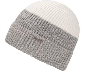 Beanie CHILLOUTS "Felix Hat", Herren, grau (light grau), Rippstrick, Baumwollmischung, mehrfarbig, meliert, unifarben, Mützen Beanie, in Two-Tone Optik mit Umschlag (11838868-0) light grau