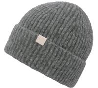 Beanie CHILLOUTS "Heli Hat", Damen, grau, Obermaterial: 78% Polyester, 12% Polyamid, 6% Wolle, 4% Elasthan, Mützen Beanie, aus dickem Material im Rippstrick (59934826-0) grau