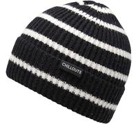 Beanie CHILLOUTS "Jette Hat", Damen, schwarz, Rippstrick, Kunstfaser, Mützen Beanie, mit elastischer Passform und Umschlag (90967564-0) schwarz