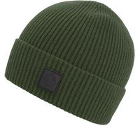 Beanie CHILLOUTS "Karl Hat", Damen, grün (khaki), Rippstrick, Obermaterial: 100% Baumwolle, unifarben, Mützen Beanie, Einheitsgröße, flexibel ca. 53-62 cm, vielseitig kombinierbar (60500812-0) khaki