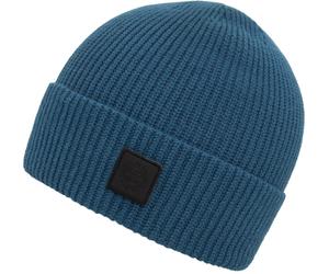 Beanie CHILLOUTS "Karl Hat", Herren, blau, Rippstrick, Obermaterial: 100% Baumwolle, unifarben, Mützen Beanie, Einheitsgröße, flexibel ca. 53-62 cm, vielseitig kombinierbar (14009737-0) blau