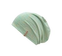 Beanie CHILLOUTS "Memphis Hat", Damen, bunt (türkis orange), Web, Materialmix, meliert, Mützen Beanie, mit Melange-Optik & elastischem Tragekomfort für Alltag (14991327-0) türkis orange