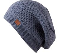 Beanie CHILLOUTS "Nele Hat", Damen, blau, Wolle, Mützen Beanie, mit weichem Fleece innen, atmungsaktiv, temperaturregulierend (63090569-0) blau