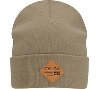 Beanie CHILLOUTS "Nicki Hat", Damen, braun (hellbraun), Feinstrick, Kunstfaser, unifarben, Mützen Beanie, mit stilvollem Logo-Emblem (10004427-0) hellbraun