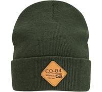 Beanie CHILLOUTS "Nicki Hat", Damen, grün (dunkelgrün), Feinstrick, Kunstfaser, unifarben, Mützen Beanie, Hautsympathisch, atmungsaktiv, wärmend, Doppellagig (37915129-0) dunkelgrün