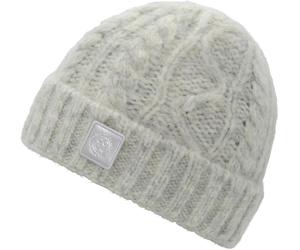 Beanie CHILLOUTS "Rory Hat", Damen, grau (light grau), Obermaterial: 54% Polyacryl, 41% Polyamid, 5% Alpaka, unifarben, Mützen Beanie, Beanie mit Zierstrick (70249111-0) light grau