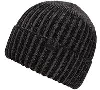 Beanie CHILLOUTS "Stan Hat", Herren, schwarz, Strick, Kunstfaser, meliert, unifarben, Mützen Beanie, mit robustem Strickmuster (26753531-0) schwarz