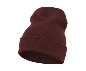 Beanie FLEXFIT "Flexfit Unisex Heavyweight Long Beanie", Herren, Gr. onesize, maroon, Kunstfaser, Mützen Beanie (42708039-0) maroon