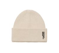 Beanie JACK & JONES "JACCOLL LONG BEANIE NOOS", Damen, moonbeam, Strick, Viskosemischung, bedruckt, Mützen (65909305-0) moonbeam