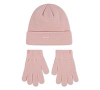 Beanie LEVI'S KIDS "CLASSIC BEANIE SET", Mädchen, Gr. - (110/164), crystal rose, Feinstrick, Kunstfaser, Mützen Beanie, & Handschuhe aus Feinstrick (95304962-0) crystal rose