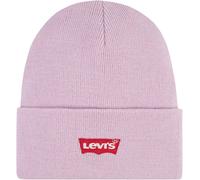 Beanie LEVI'S KIDS, Jungen, rosa (pink), Feinstrick, Kunstfaser, bestickt, unifarben, Mützen Beanie, mit Batwing Logo (58718431-0) pink