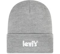 Beanie LEVI'S KIDS "LAN POSTER LOGO BEANIE", Jungen, dunkelgrau he, Kunstfaser, Mützen Beanie, UNISEX (49511721-0)
