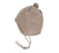 Beanie MAXIMO, Herren, Gr. 45/47, braunmeliert, Strick, Obermaterial: 100% Polyacryl. Futter: 90% Baumwolle, 5% Elasthan, 5% Polyester, Mützen Beanie (90772060-45) braunmeliert
